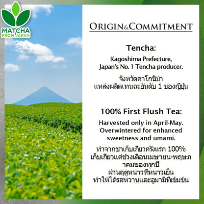 Kagoshima Matcha 5kg มัทฉะ [คิวามิอิจิบันฉะ 100%] Ceremonial Grade จากคาโกชิมะ ผลิตในญี่ปุ่น ไร้สารเติมแต่ง
